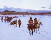 Departure for the Buffalo Hunt - 亨利·法尔尼